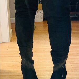 Women's Black Knee-High Boots